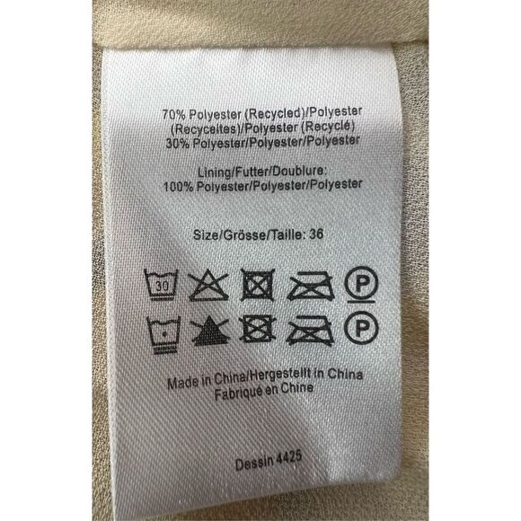 Baum Und Pferdgarten Adeva Midi Dress Pastel Yellow NWT Size 34/X-Small - Picture 9 of 10